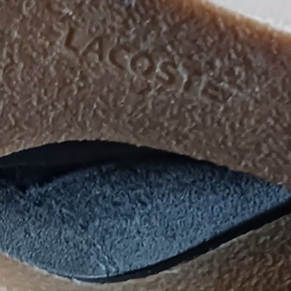 Lacoste Gray Suede Leren Lace Up Wedge Boots in Size 6 - Picture 9 of 13